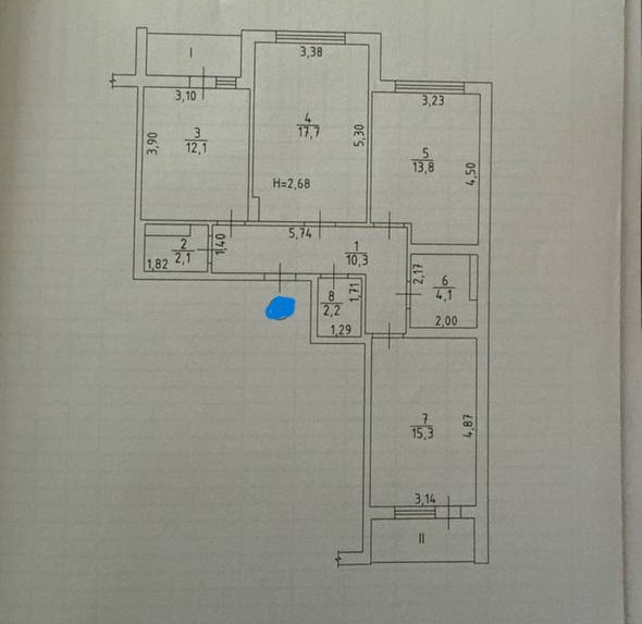 продажа трехкомнатной квартиры номер A-174825 в Суворовском районе, фото номер 10